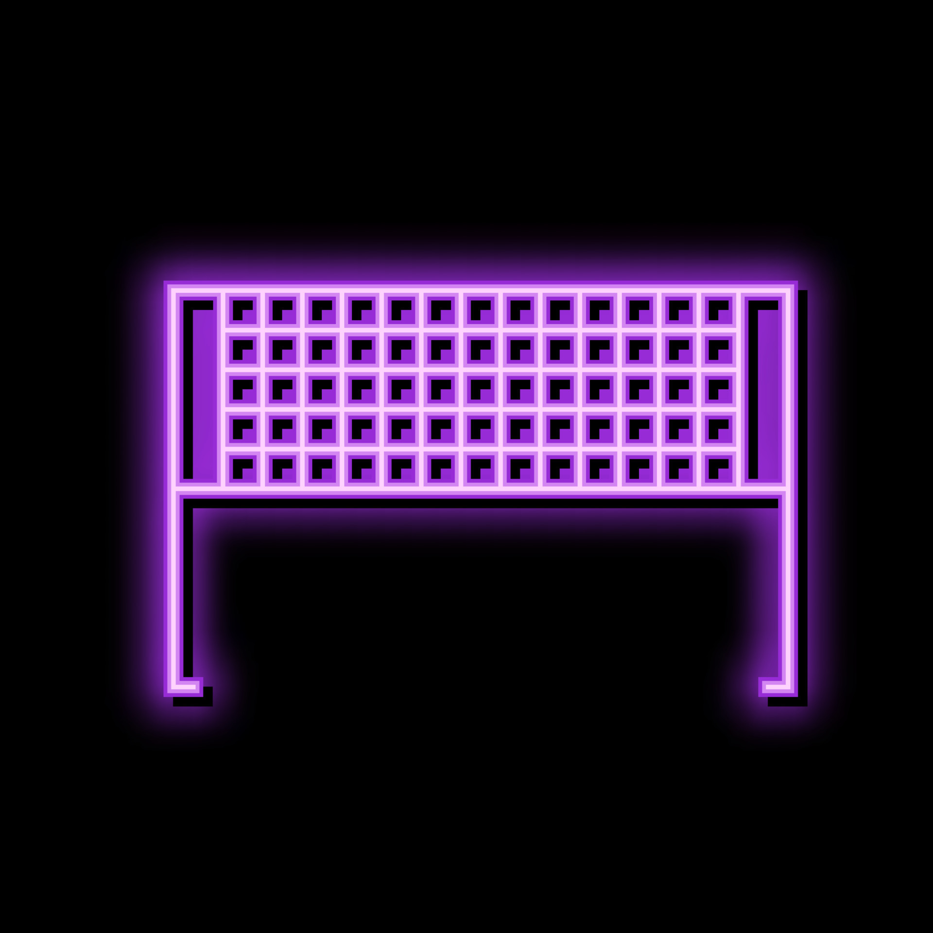 badminton net neon glow icon illustration 20378529 Vector Art at Vecteezy