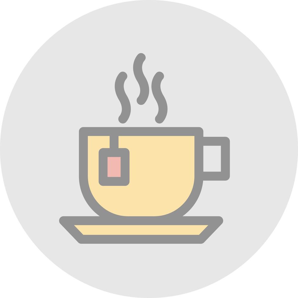 Afternoon Tea Vector Icon Design