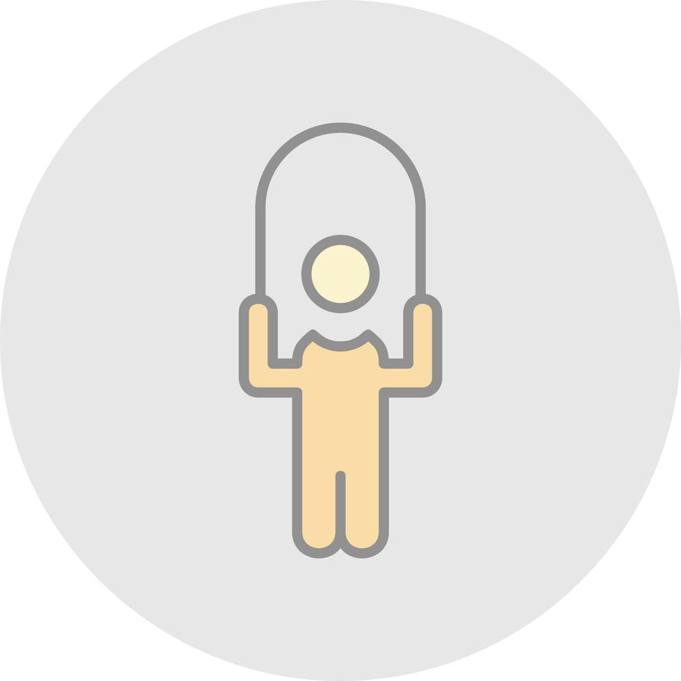Person skipping rope Vector Icon Design