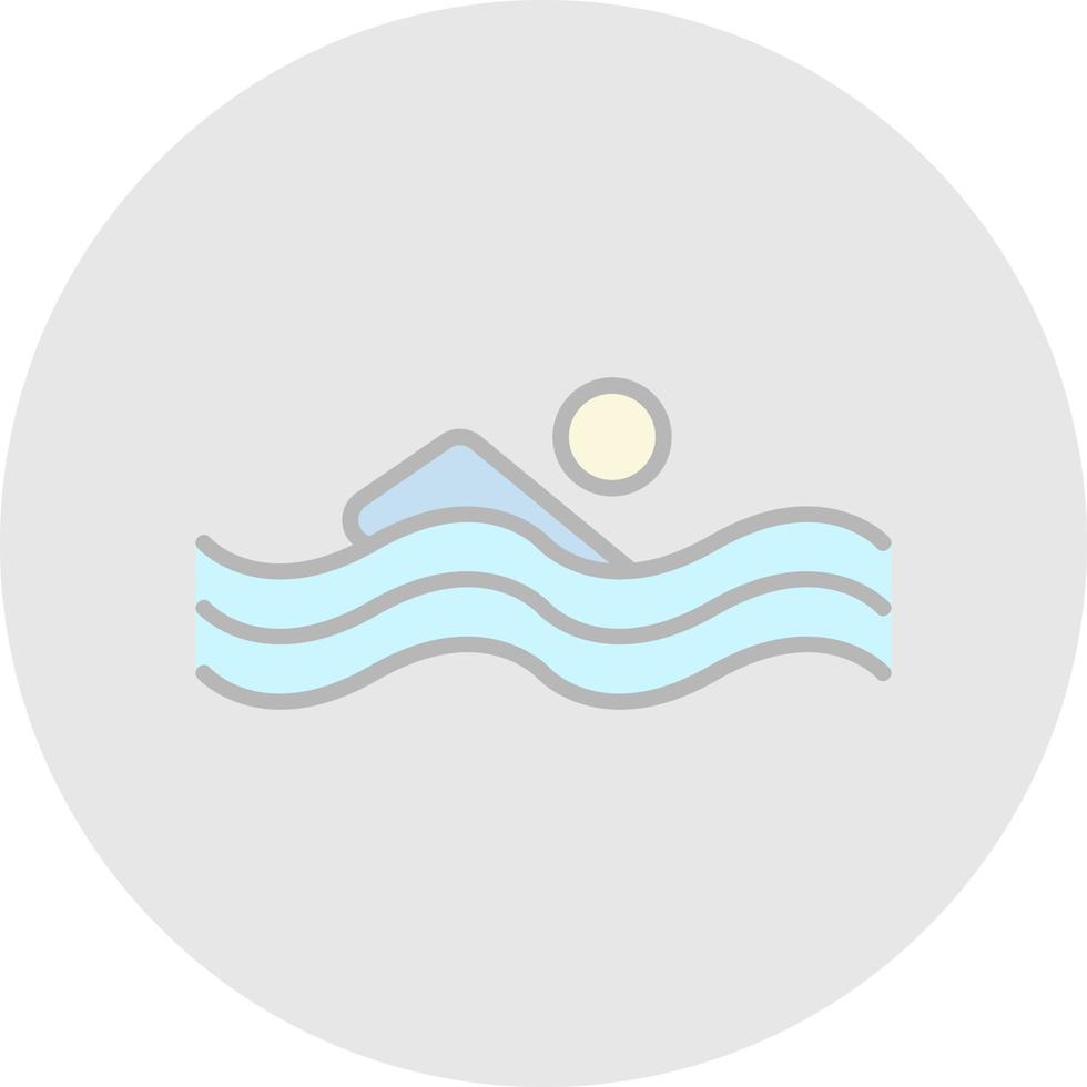 Swimming Person Vector Icon Design