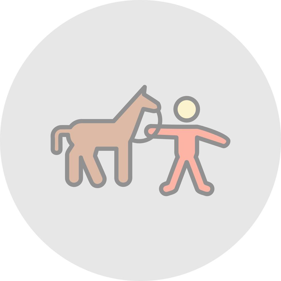 Horse Rider Vector Icon Design