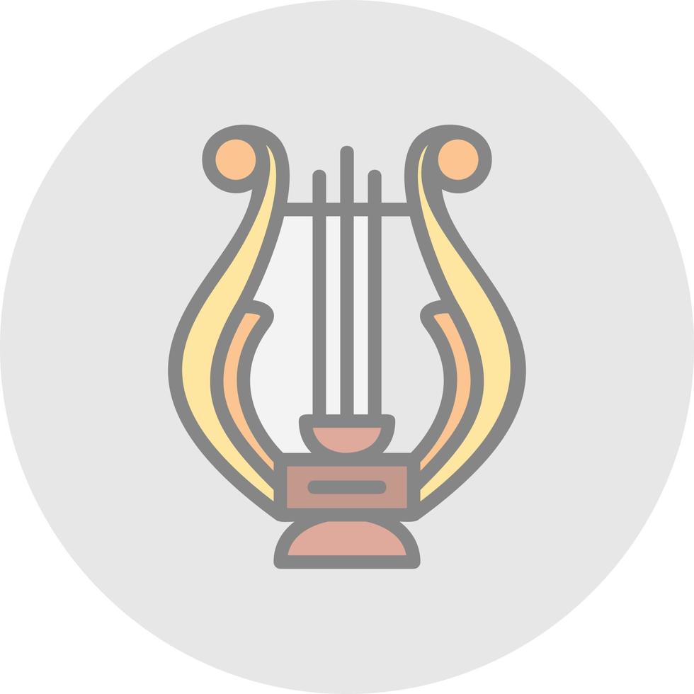 Lyre Vector Icon Design