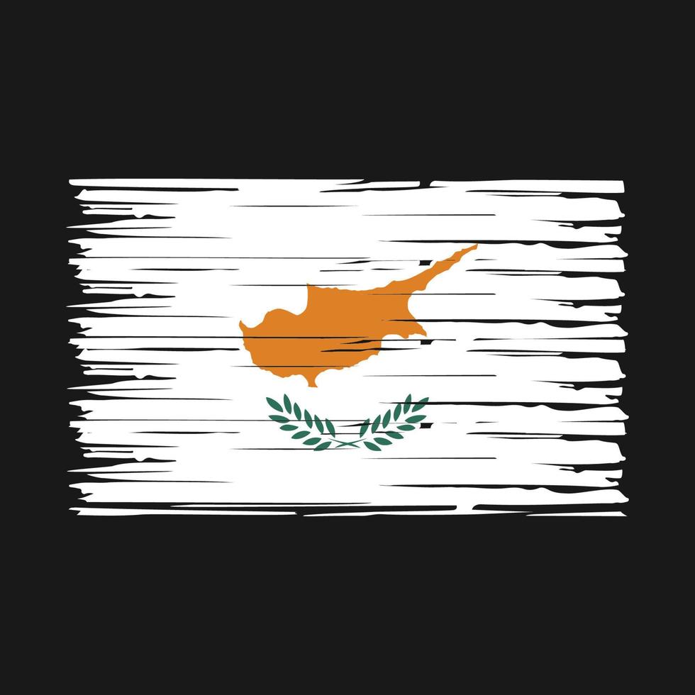Cyprus Flag Brush Vector