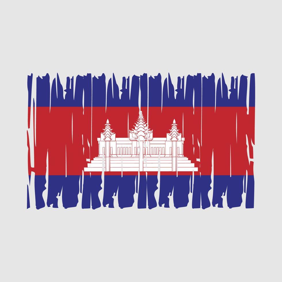 Cambodia Flag Vector