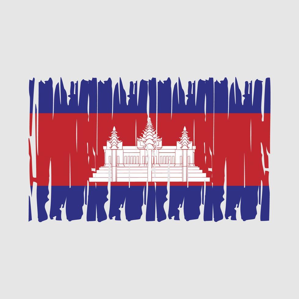 vector de bandera de camboya