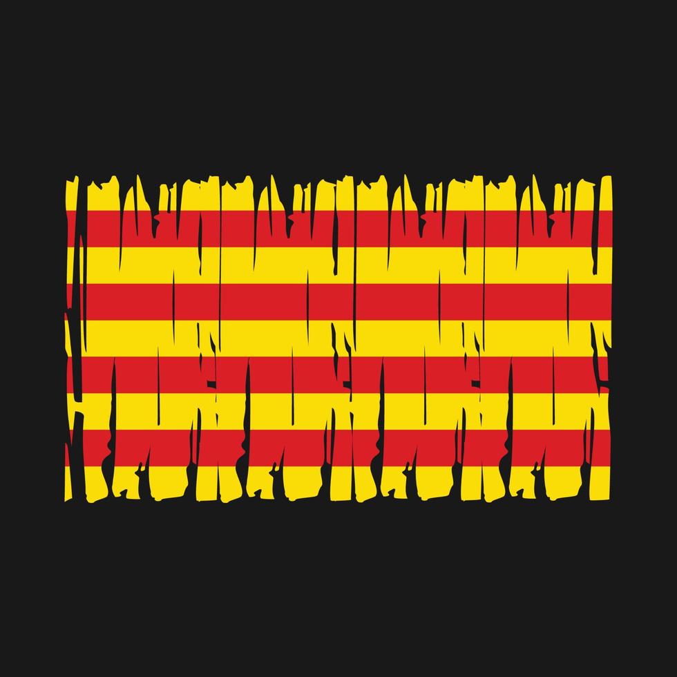 vector de bandera de cataluña