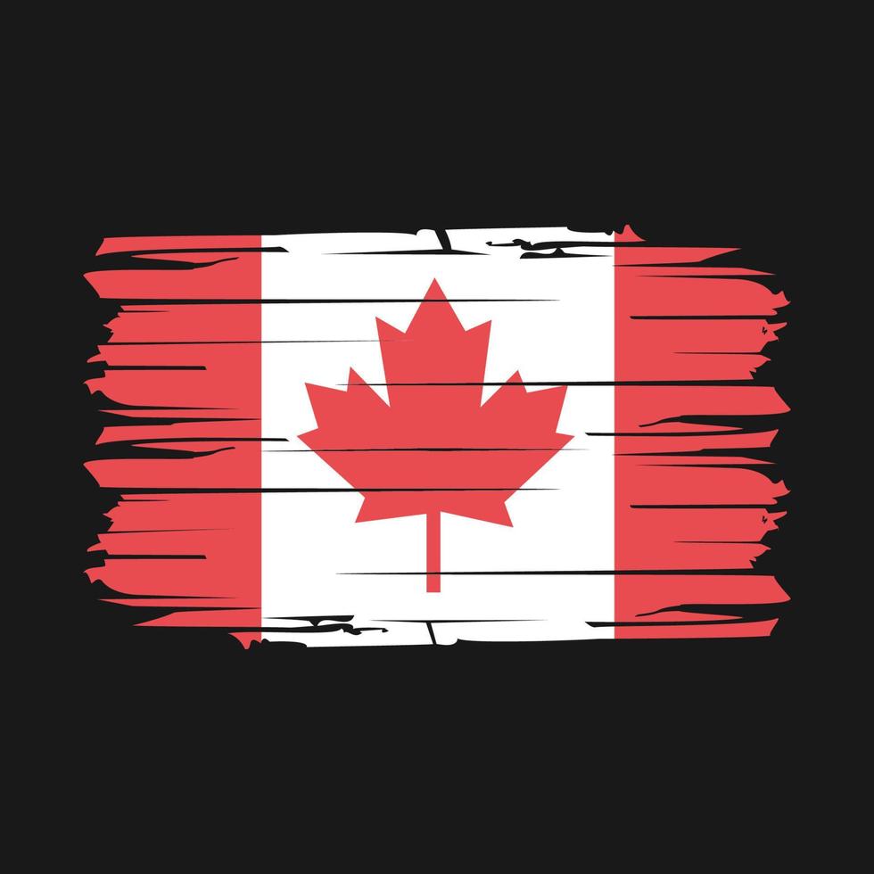 Canada Flag Brush Vector