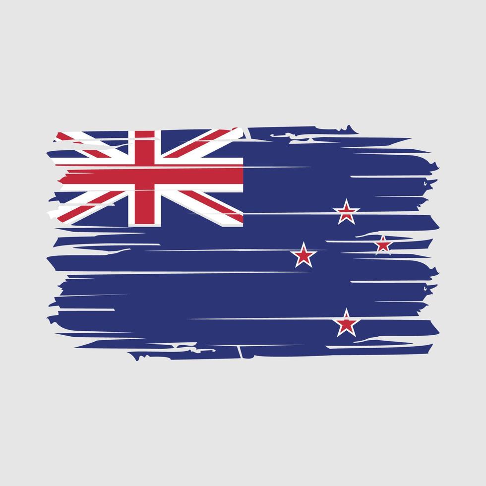 New Zealand Flag Brush Vector