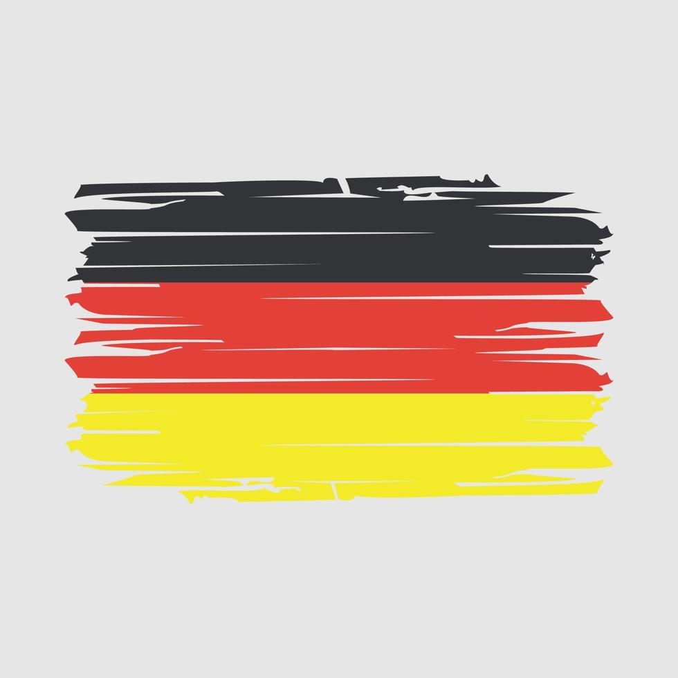 vector de pincel de bandera de alemania