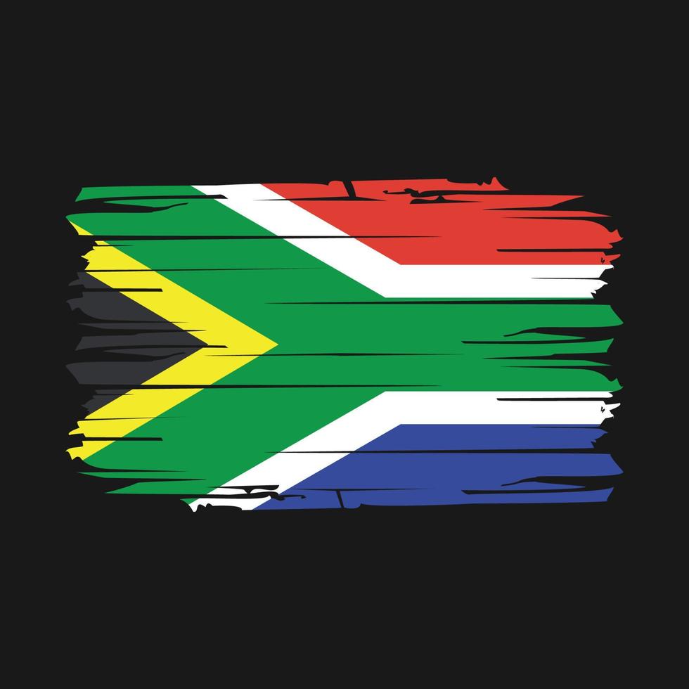 South Africa Flag Brush Vector