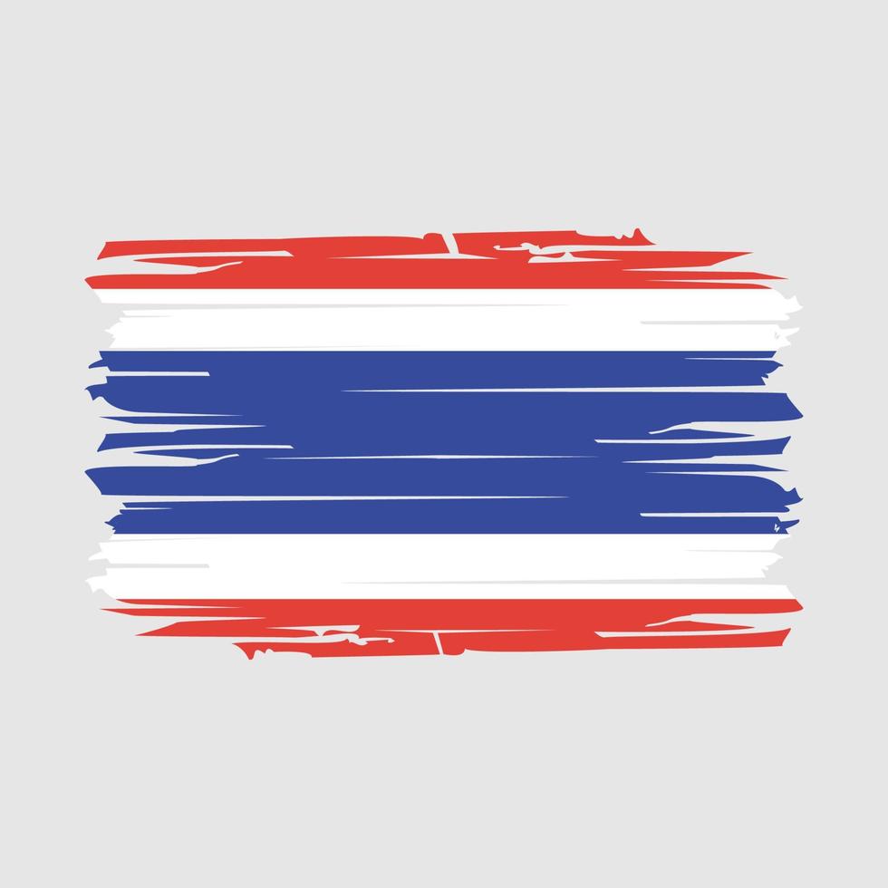 Thailand Flag Brush Vector