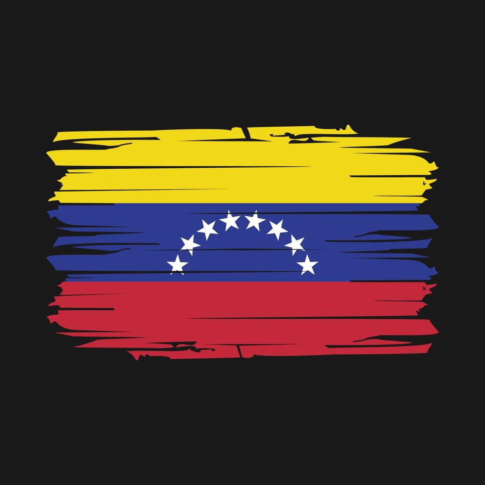 vector de pincel de bandera de venezuela