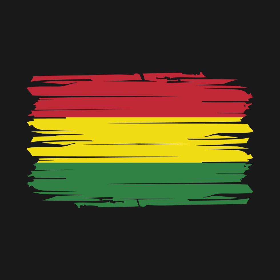 Bolivia Flag Brush Vector