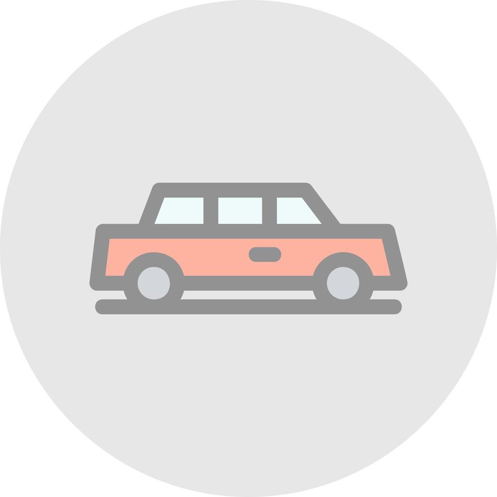 Limousine Vector Icon Design