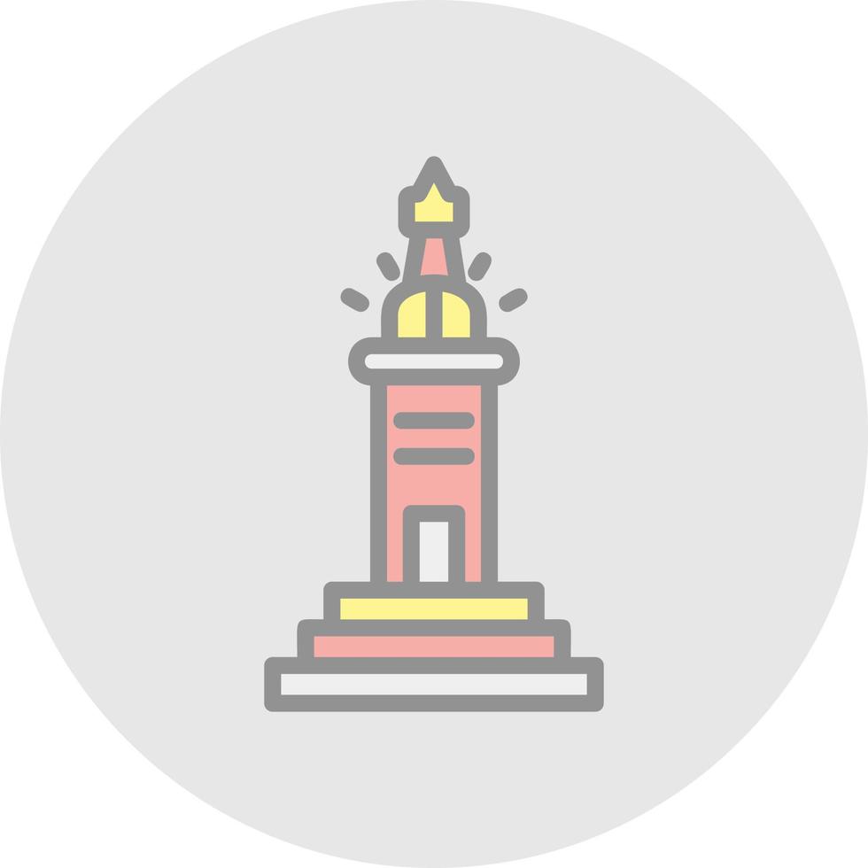 Lighthouse Of Alexandria Vector Icon Design