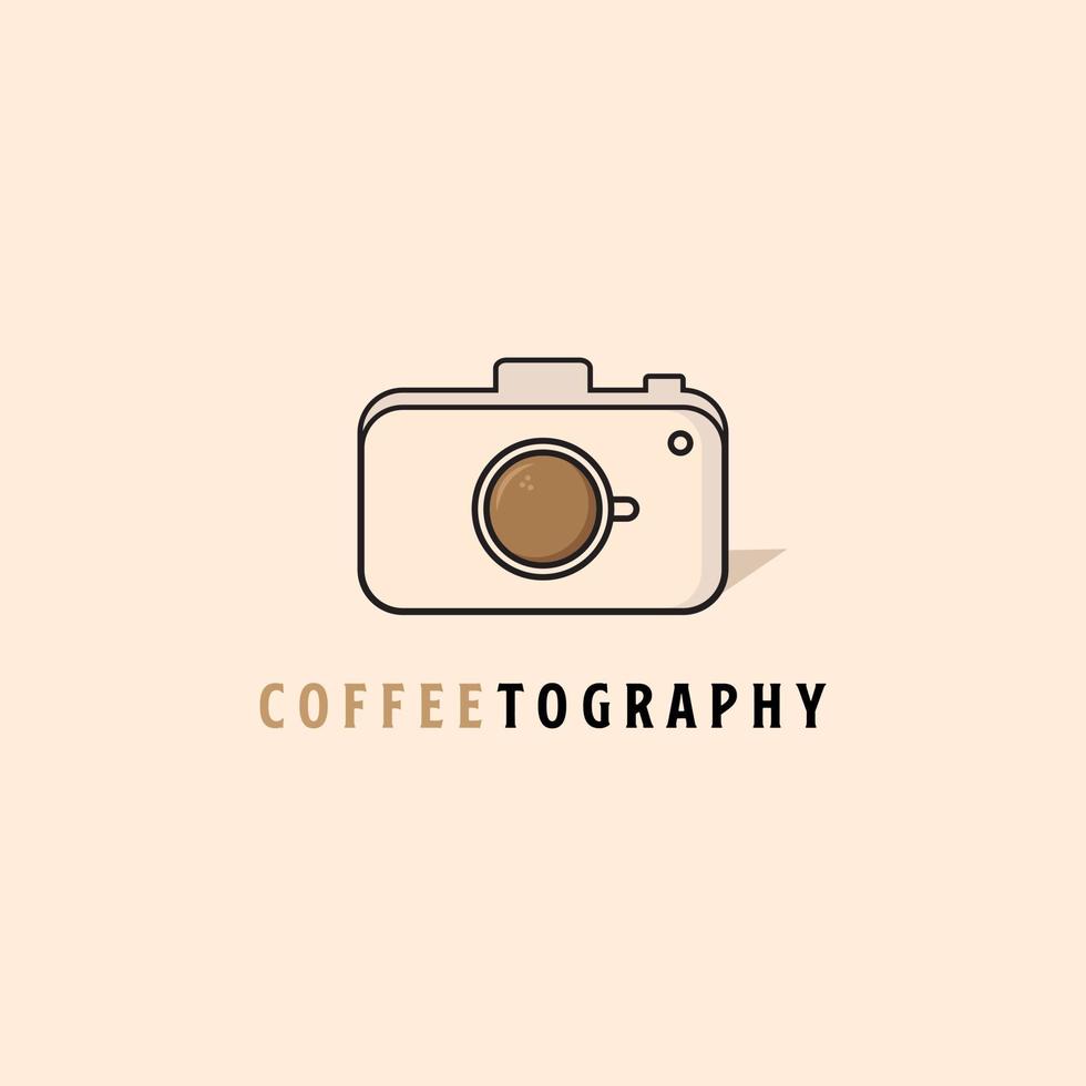 coffeetography design vector, coffee shop logo vector