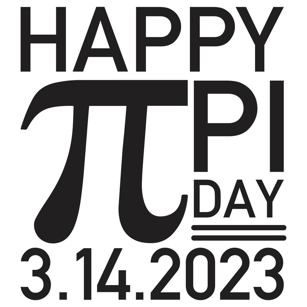 happy pi day 3.14.2023 vector