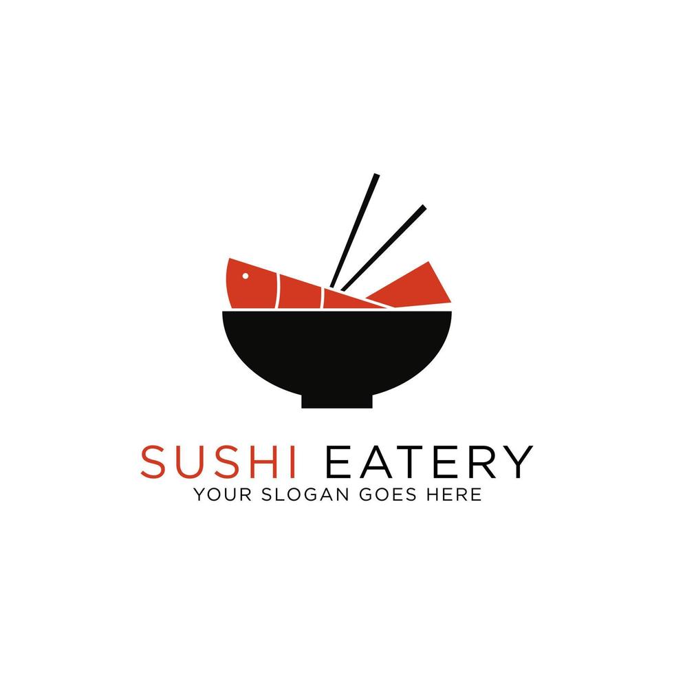 Sushi restaurante logo diseño, japonés restaurante logos conjunto vector ilustración