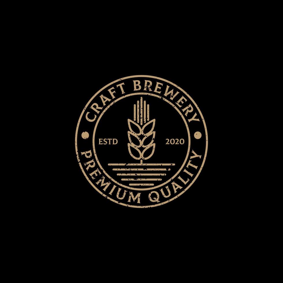 creativo arte cervecería logo diseño, mejor para comida y bebidas empresa logo modelo vector