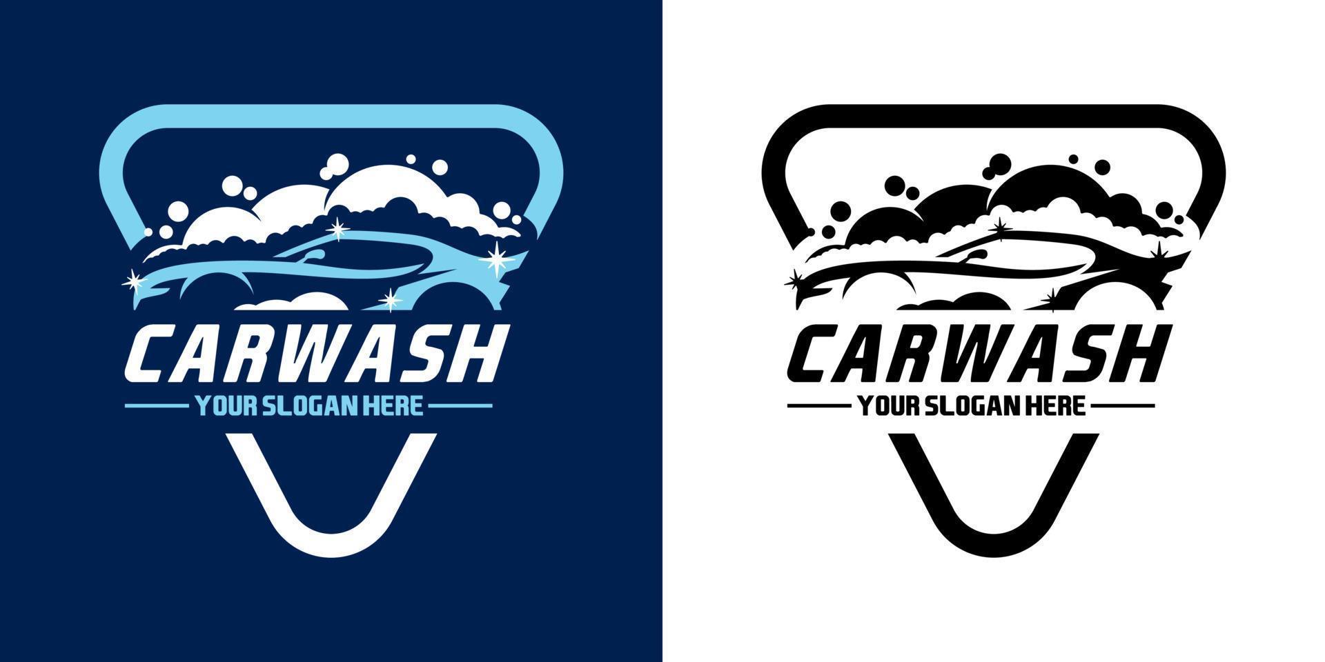 vector de logotipo de lavado de autos