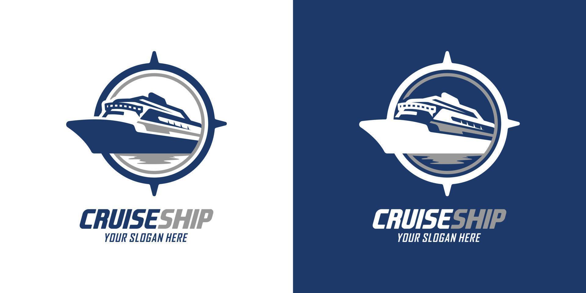 Cruiseship logo vector