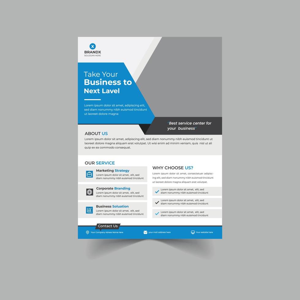 Corporate Flyer design vector