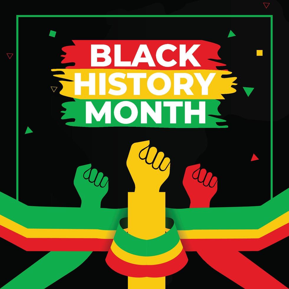 Black History Month Modern Social Media Post vector