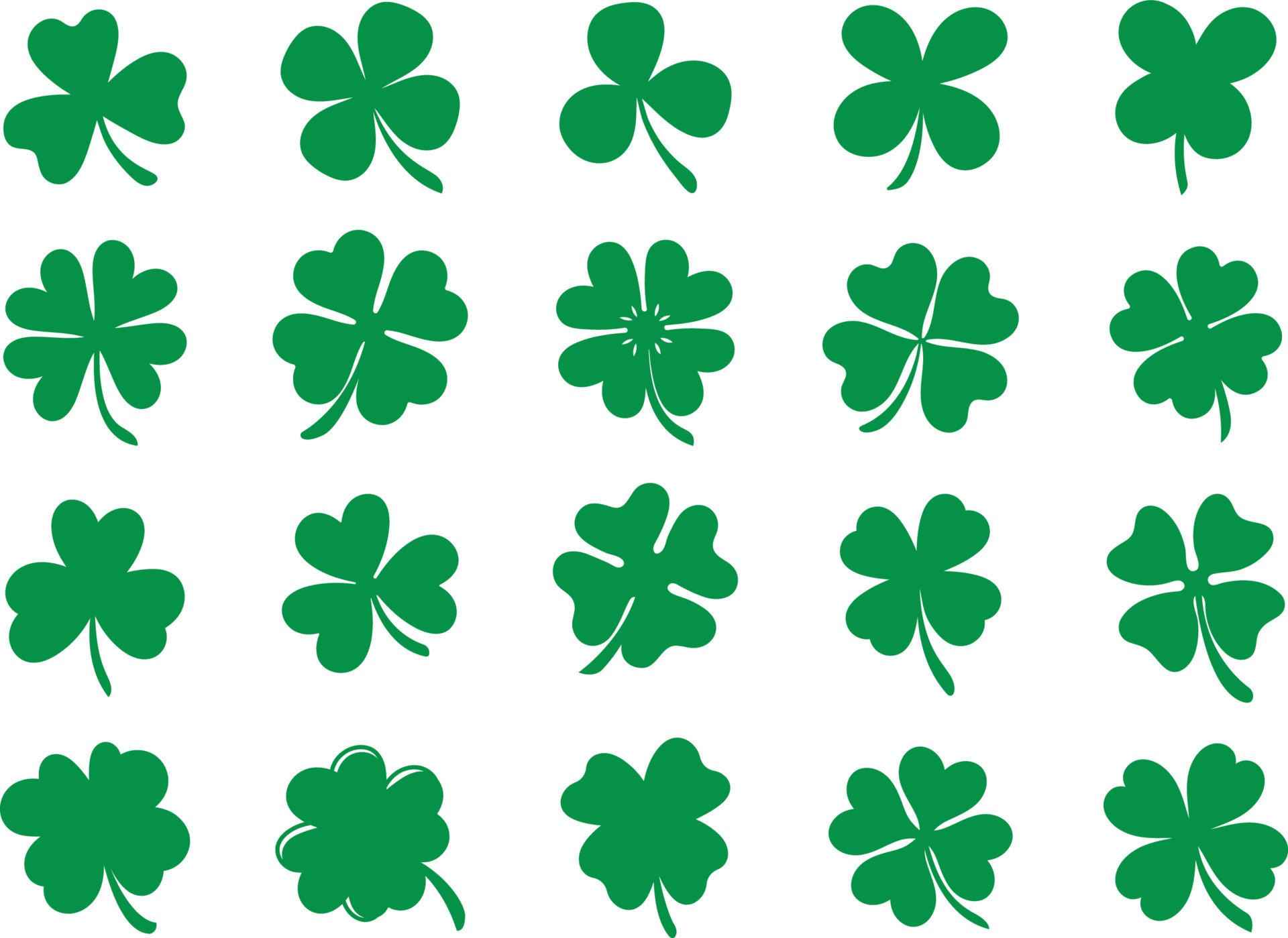 Shamrock SVG, Clover Leaf SVG, Trefoil Svg, Saint Patricks Day Svg