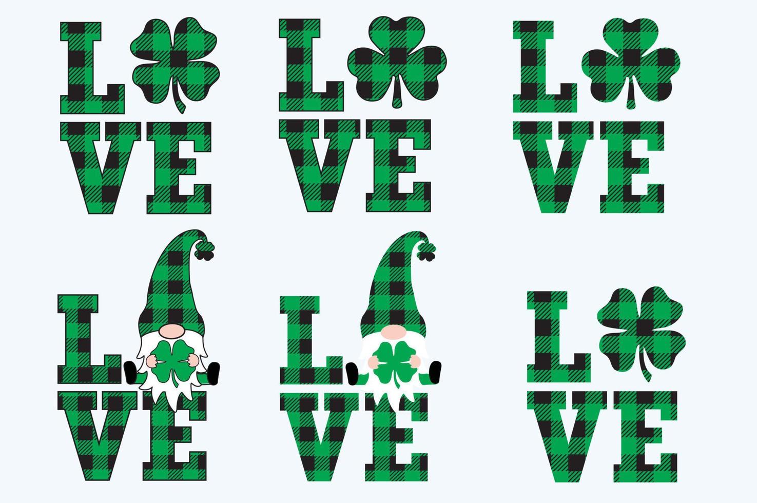 S t patricks día svg, amor gnomo S t patricks día svg, amor trébol svg, amor trébol svg, trébol svg, suerte trébol svg, trébol svg, suerte svg, irlandesa svg , png, eps, dxf. vector