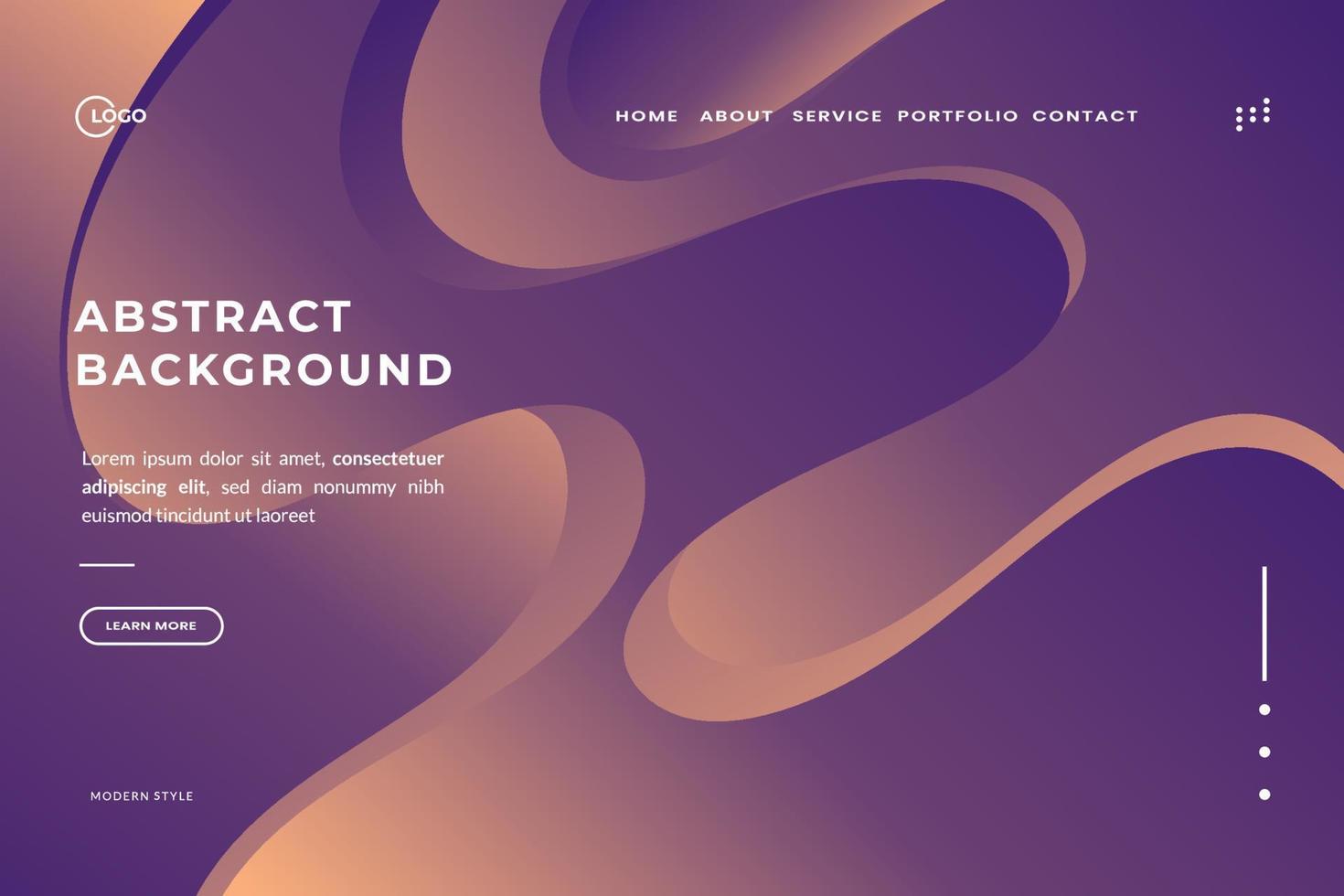 Orange Blue abstract wave background, this offers a unique and eye-catching visual effect. perfect for website designs, social media posts, advertisements, presentations and more. vector