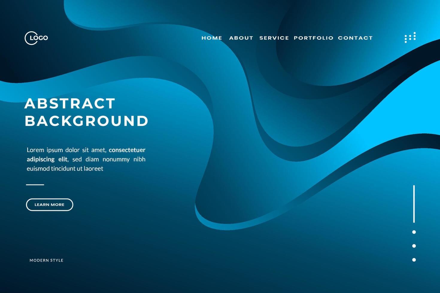 Black Blue abstract wave background, this offers a unique and eye-catching visual effect. perfect for website designs, social media posts, advertisements, presentations and more. vector