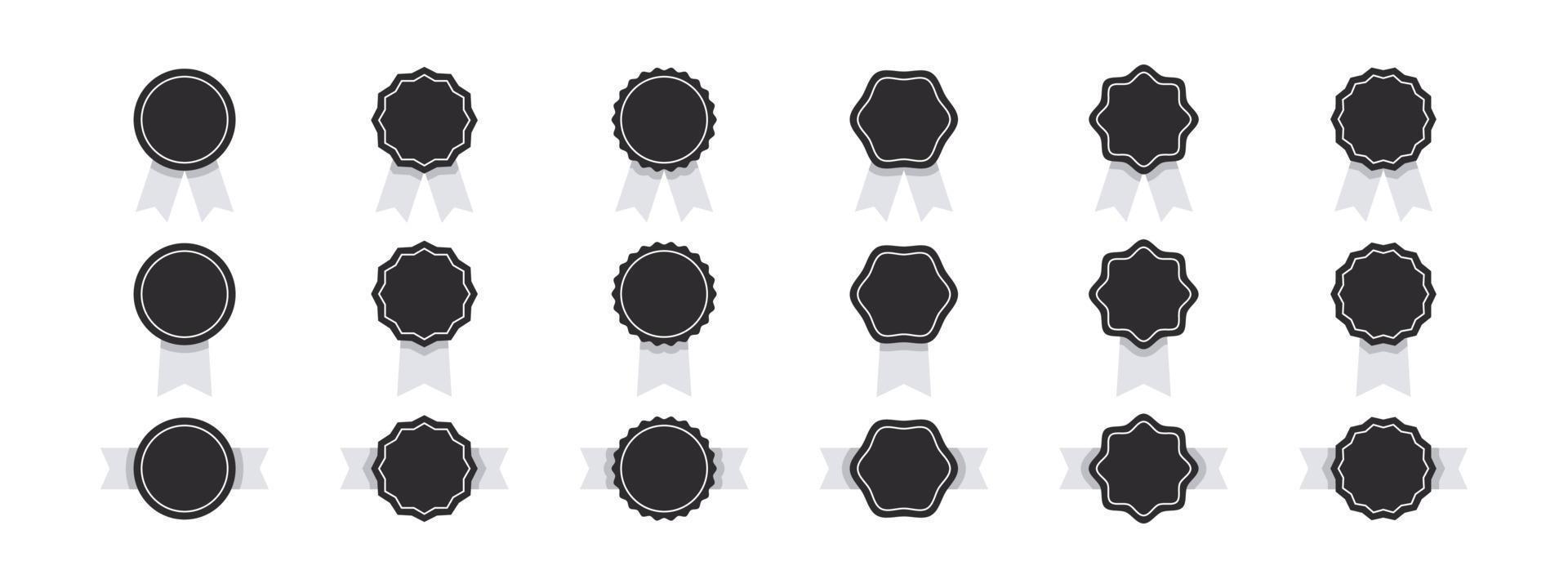 Medal icons set. Award badge set. Award icons. Vector illustration