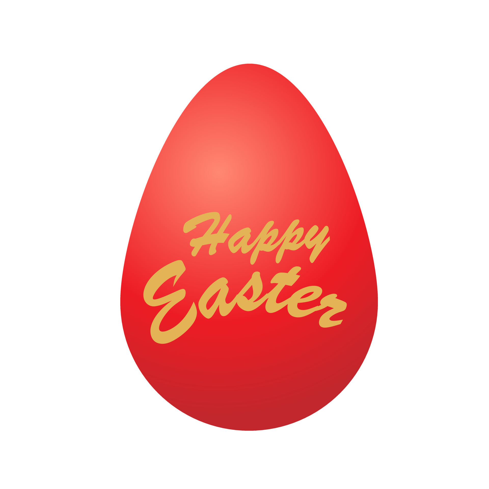 Easter red egg paint lettering. For postcard, card, invitation, poster