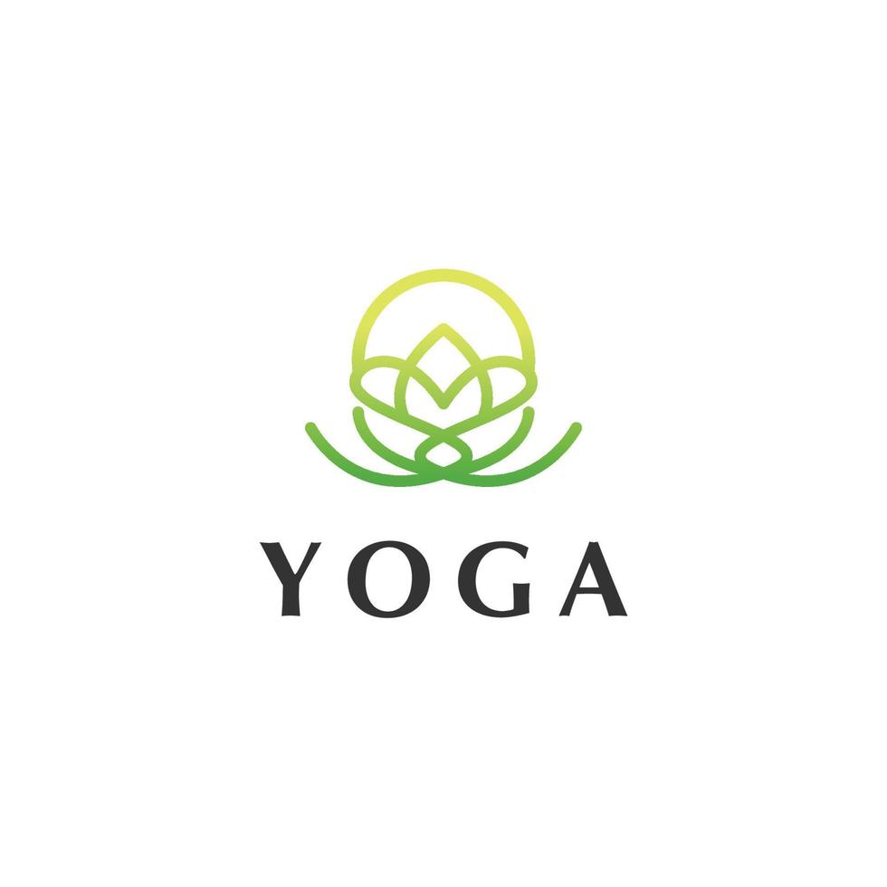 Yoga Logo abstract design vector template