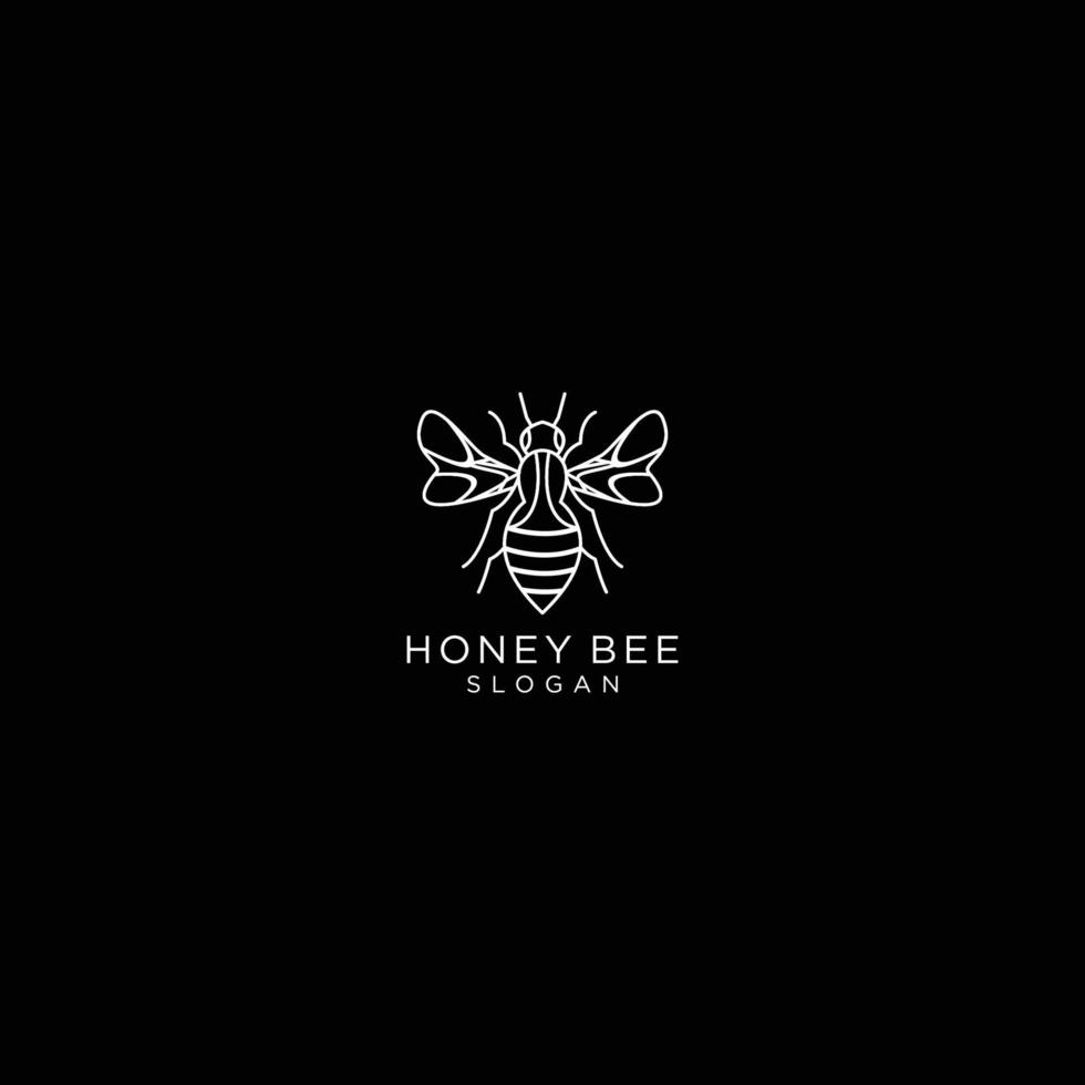 Honey label- bee  logo images illustration design vector