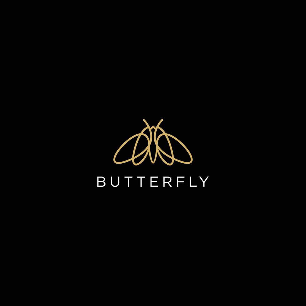 Butterfly line logo concept logotype design. Universal premium butterfly symbol vector