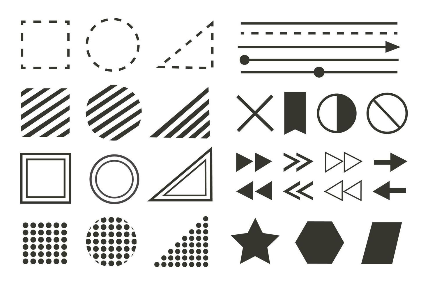 geometric graphic element vector illustration.