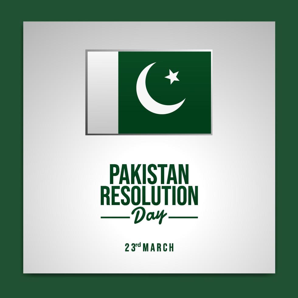 Pakistan Resolution Day Background Design. 23rd of March vector