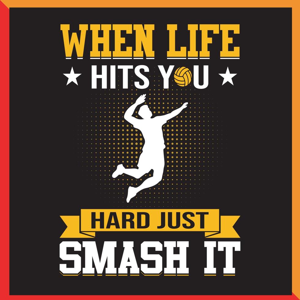 Volleyball Tshirt design vector