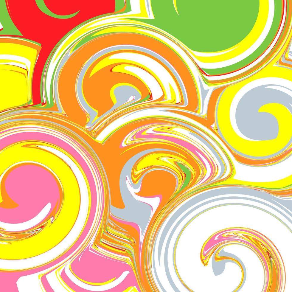 Abstract colorful spiral watercolor background vector