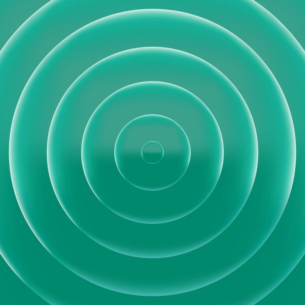 Abstract green circular background with gradient vector