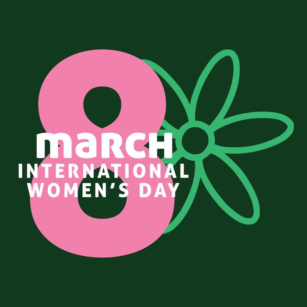 Women's Day Background Concept vector illustration