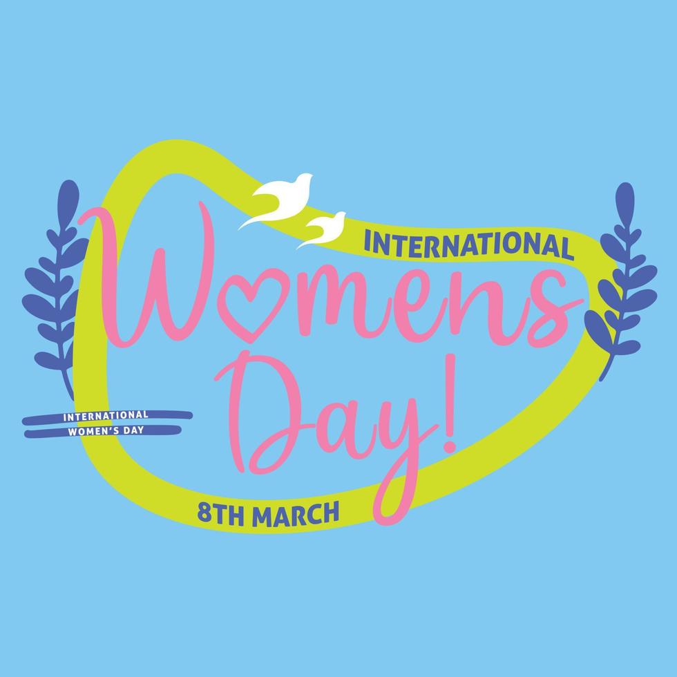 Women's Day Background Concept vector illustration