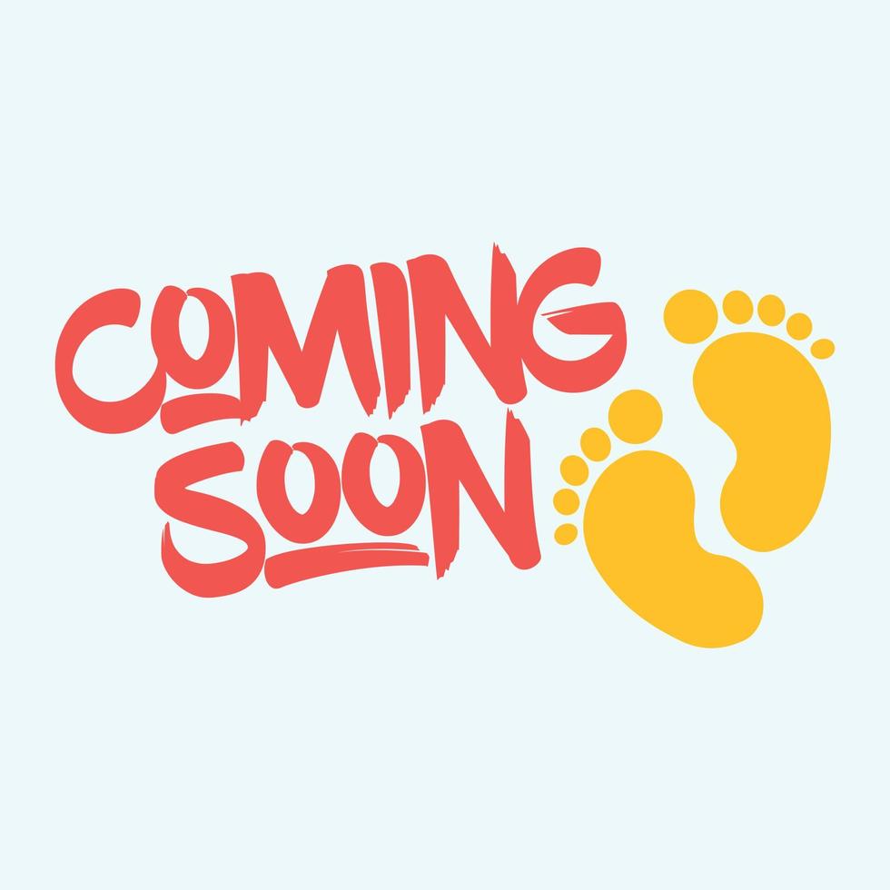 Baby Coming Soon Design concept vector illustration
