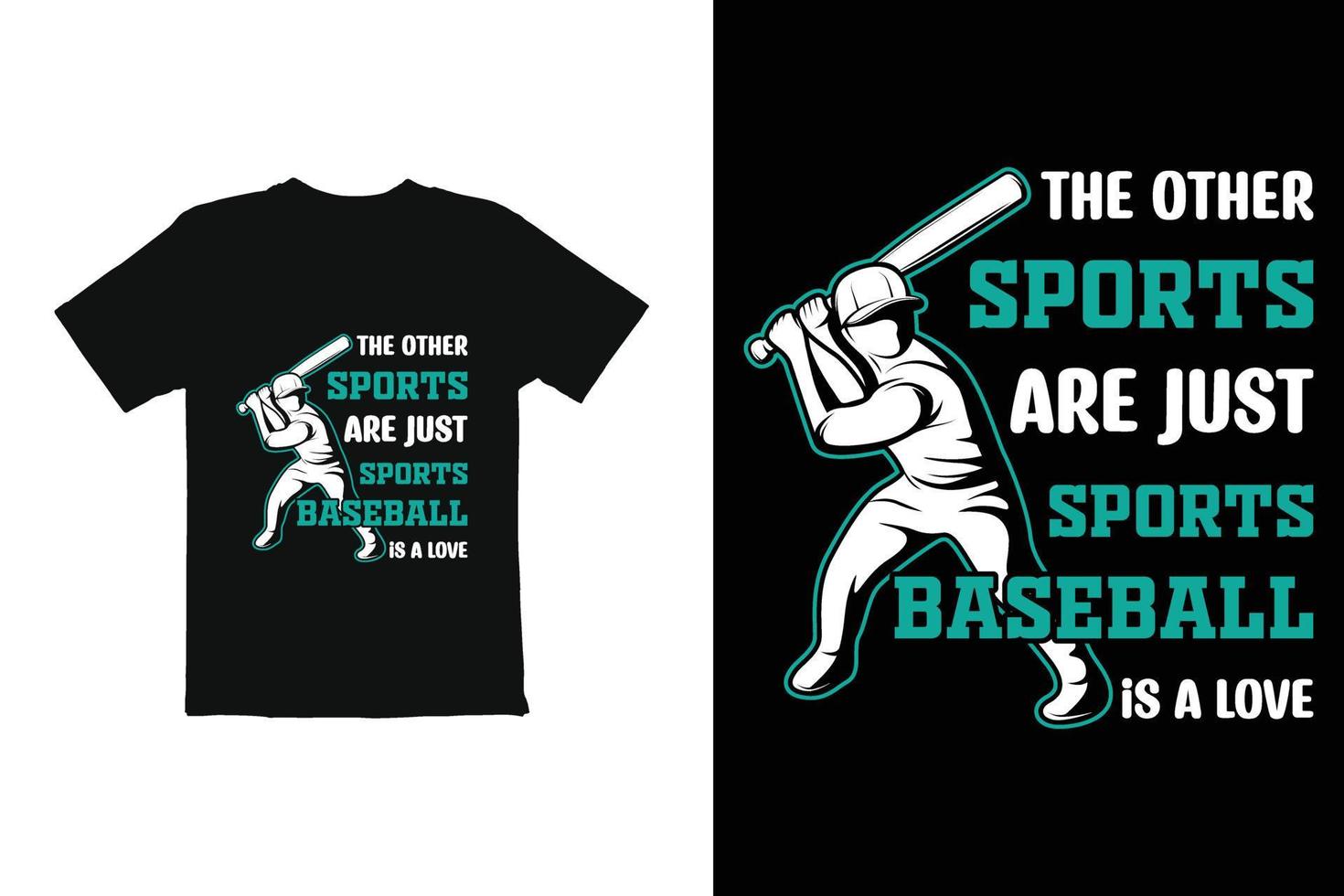 Baseball t shirt design print ready vector file for t shirt and other