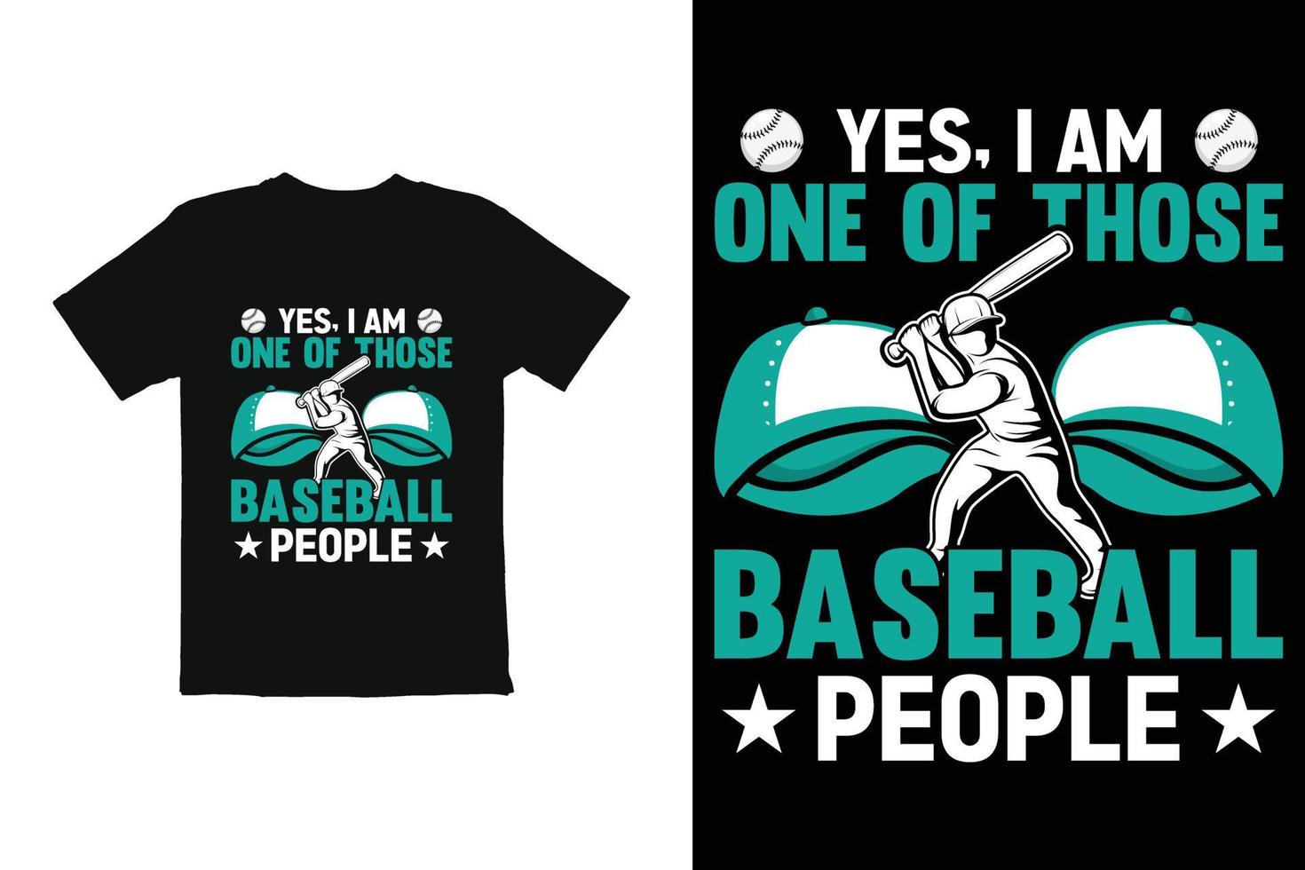 Baseball t shirt design print ready vector file for t shirt and other