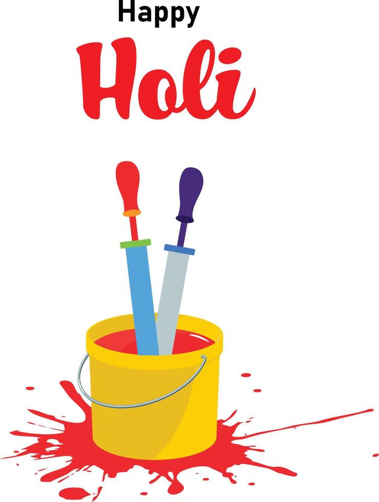 Happy Holi Festival Of Colors Indian Festival Celebration Vector Illustrations