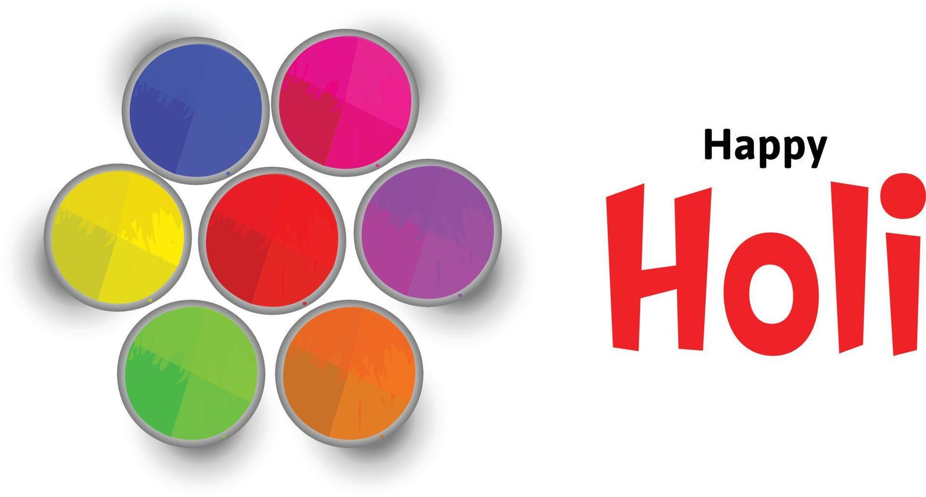 Happy Holi Festival Of Colors Indian Festival Celebration Vector Illustrations