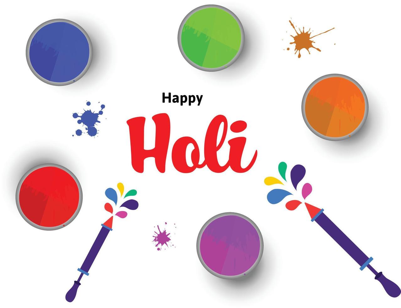 contento holi festival de colores indio festival celebracion vector ilustraciones