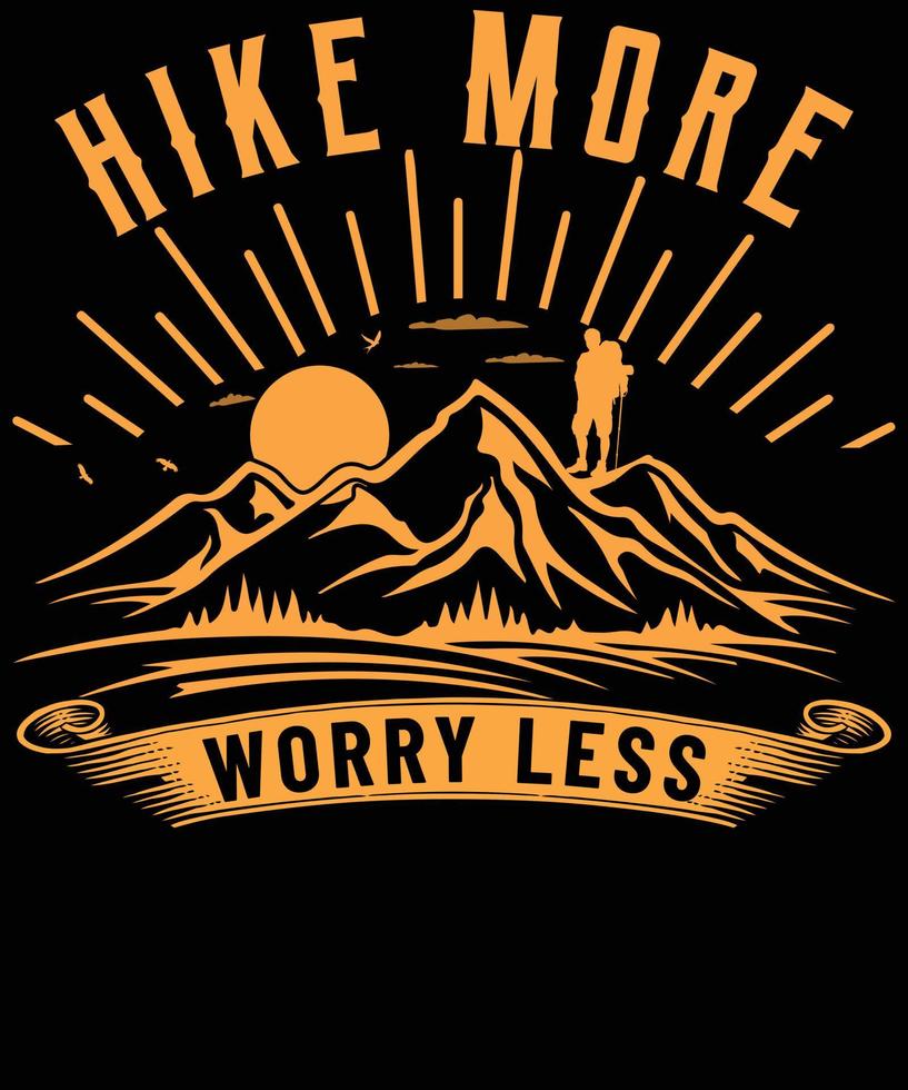 Hiking adventure t shirt design vector
